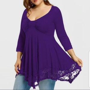 SALE! NWOT Long Sleeve Lace Tunic 13% OFF!